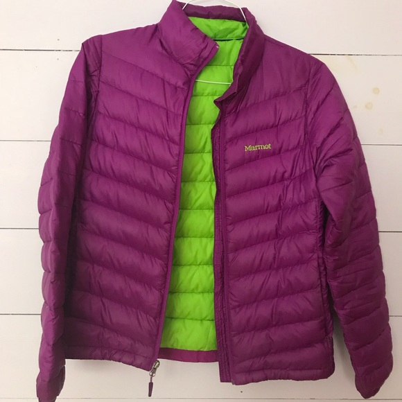 Coats | Marmot Purple Down Coat 